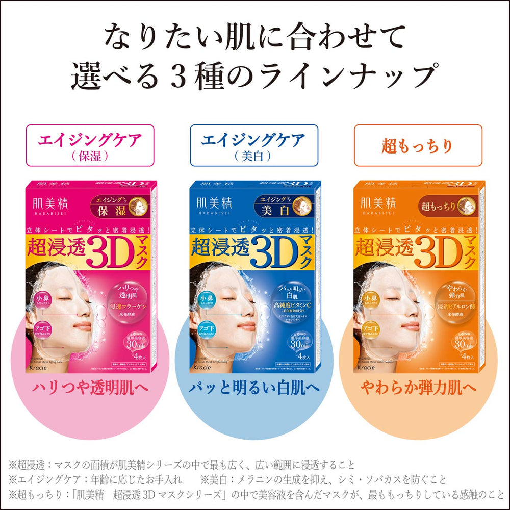 Hadabisei masque 3D temps d’application pratique 15–20 minutes