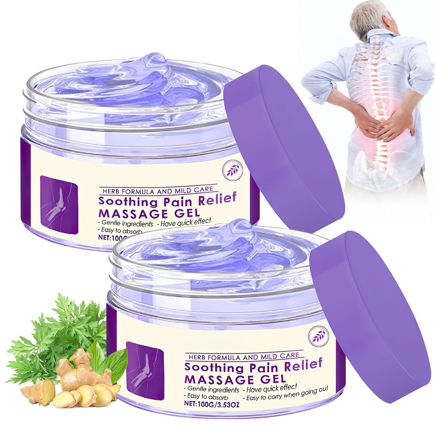 Gel Hadaclub pour articulations et massage, pratique lors des mouvements quotidiens.