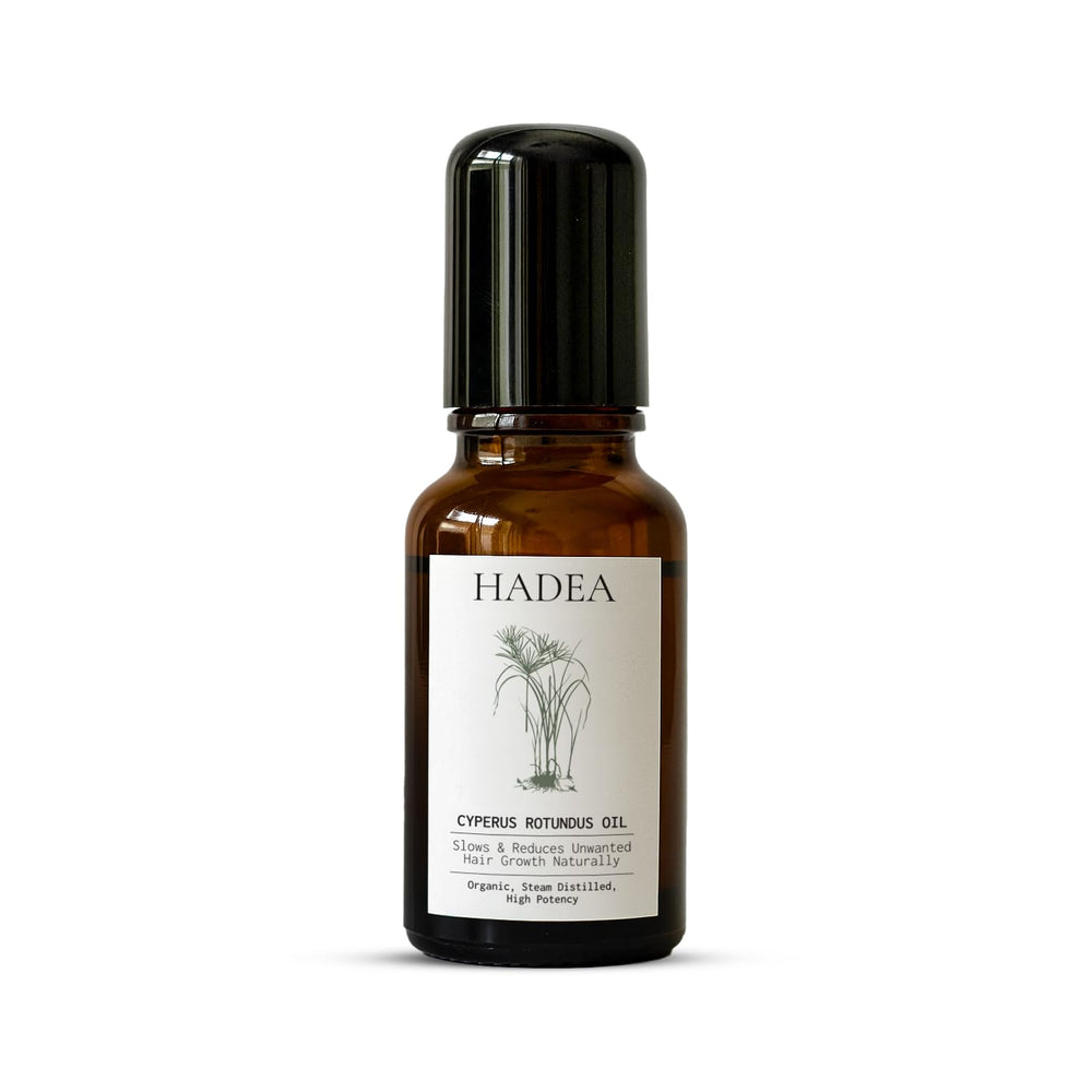 HADEA huile Cyperus Rotundus pour l’application sur la peau, hydratation et soin ciblé.