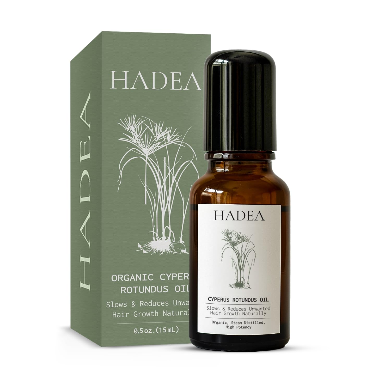 HADEA huile Cyperus Rotundus roll-on bouteille: application pratique en déplacement et hydratation.