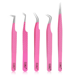 Pinces HADIZ à pointe fibre rouge idéal pour une isolation précise des cils.