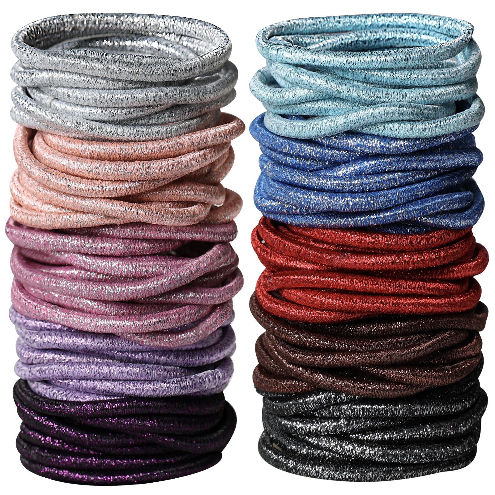Bandes cheveux Hageolan étincelantes en lot de 120 pièces pour coiffure quotidienne.