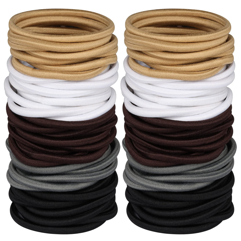 Hageolan Bandes Elastiques Cheveux – Ensemble couleurs, maintien sans dégâts.