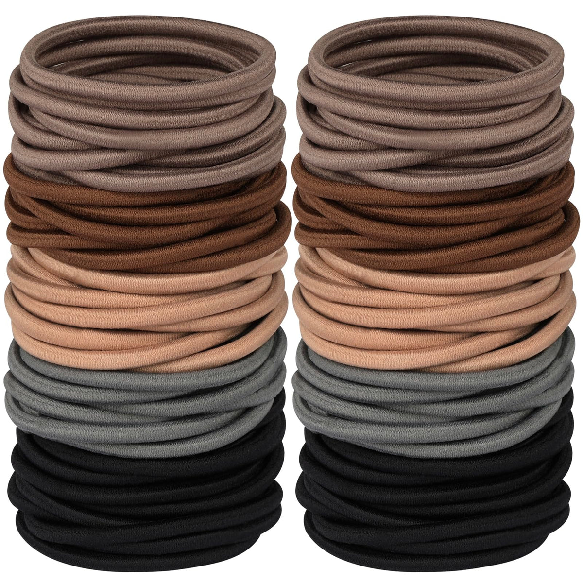 Hageolan elastiques multicolores 120 pièces, pack pratique pour usage quotidien sans dommages.