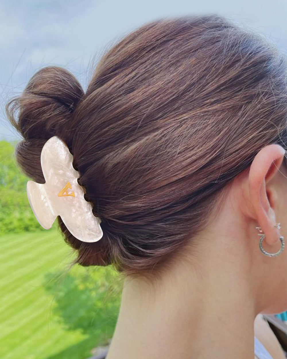 HAIMEIKANG broche cheveux mariage monogramme - accessoire chic pour cérémonie