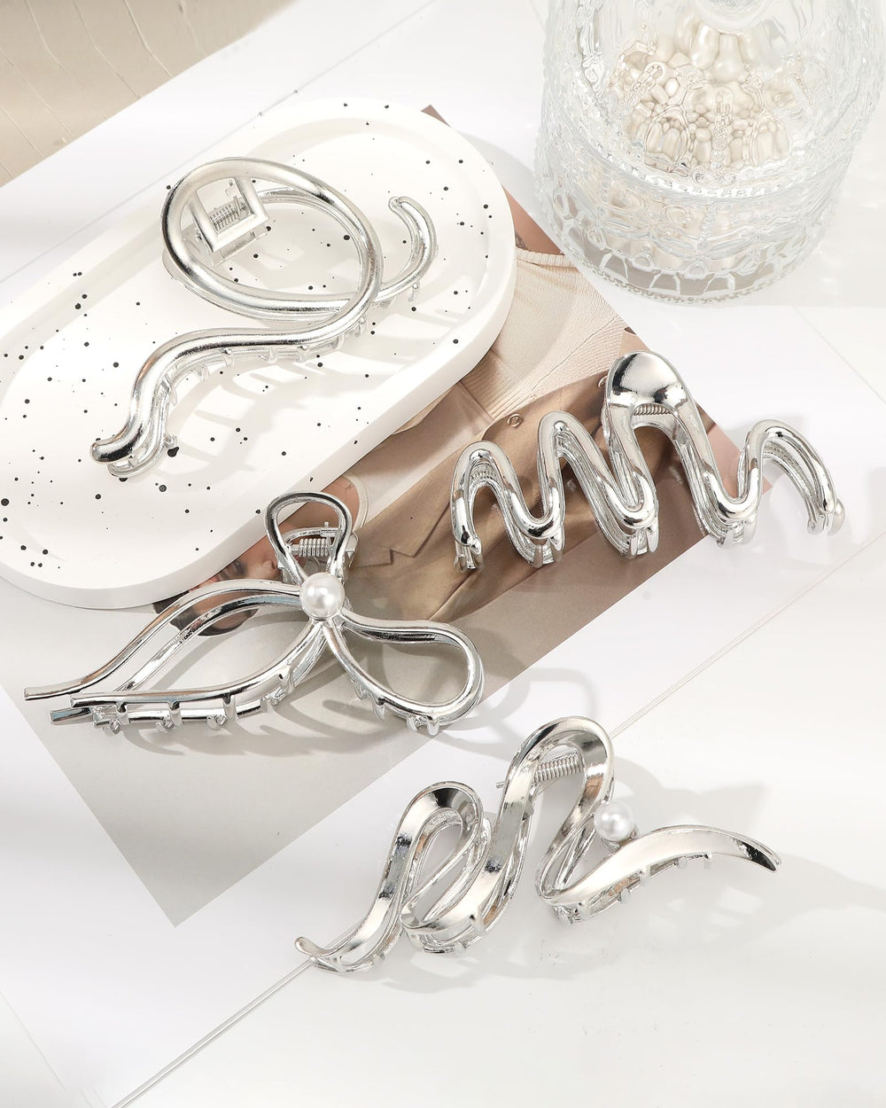 HAIMEIKANG pinces-cheveux-emballage-cadeau-argent feront un joli présent pour une amie.