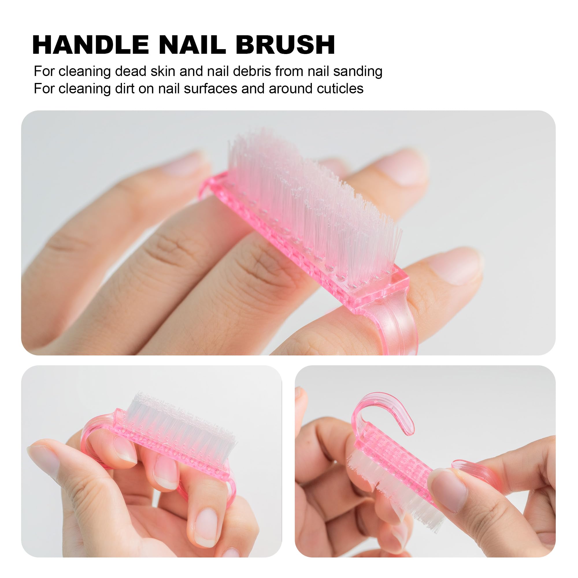 Brosse ongles HaimiLiya pour nettoyer résidus et cuticules.