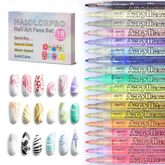 HAIOLORPRO palette couleur art des ongles en 18 teintes pour créativité facile