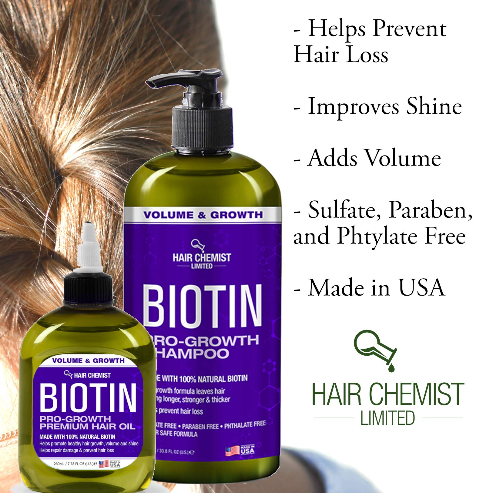 Hair Chemist Biotin Pro-Growth: formule fortifiee enrichie biotine pour cheveux renforce