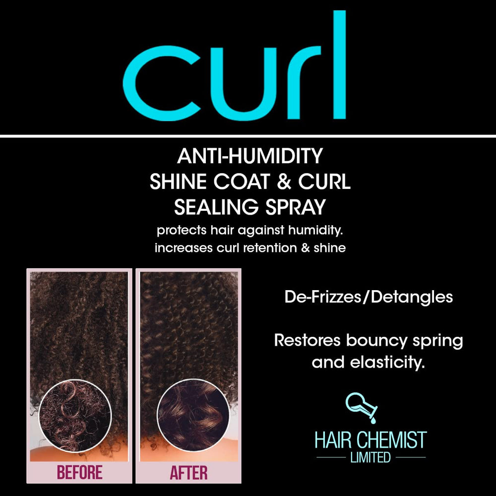 Hair Chemist - Boucles brillantes et sans frisottis après utilisation.