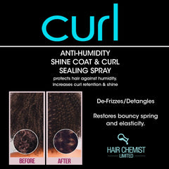 Hair Chemist - Boucles brillantes et sans frisottis après utilisation.