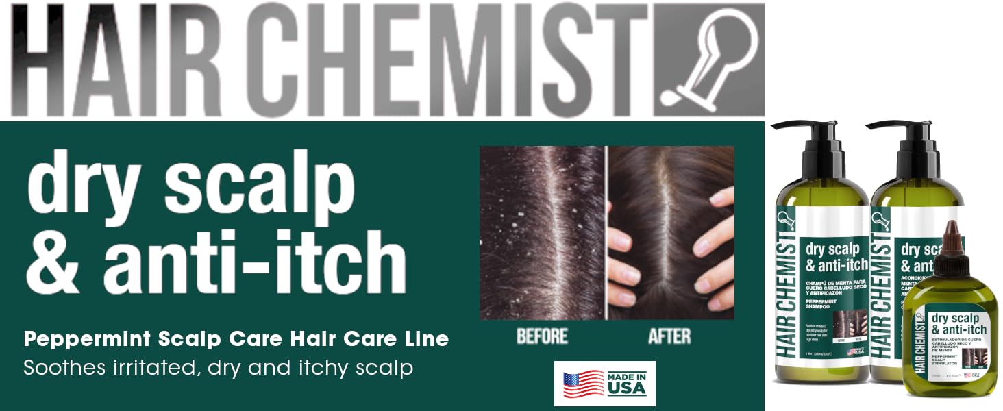 Hair Chemist - Fabriqué aux États-Unis: soin du cuir chevelu fiable.