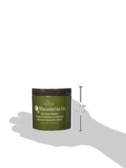 Application douce du masque Macadamia sur longueurs et pointes.