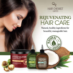 Application avant shampoing pour cheveux abîmés et cuir chevelu sain.
