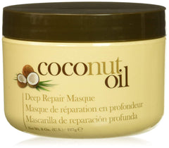 Hair Chemist Masque Huile de Coco, bouteille prête pour une réparation en profondeur.