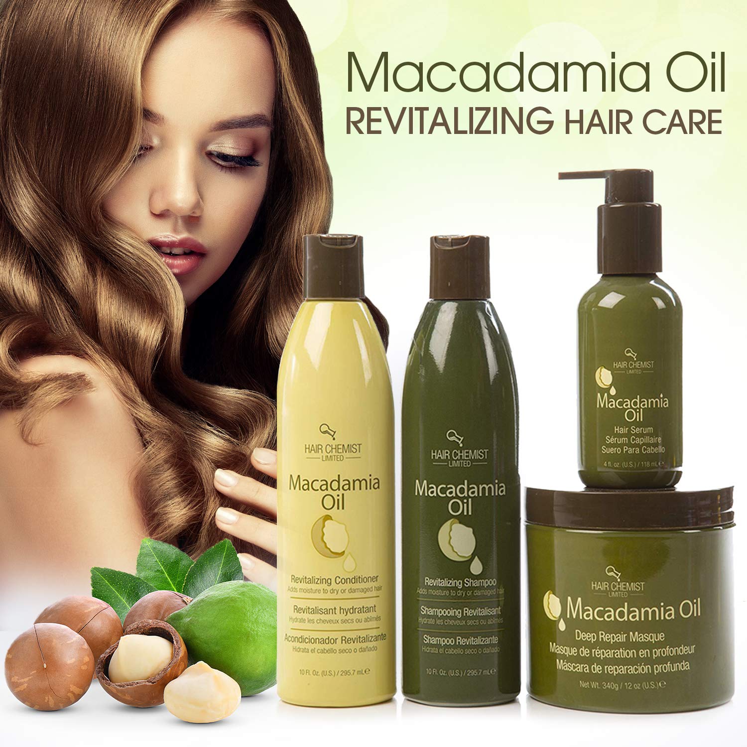 Cheveux brillants et revitalisés après utilisation du masque.