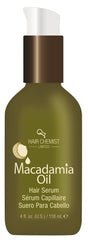 Sérum Hair Chemist Macadamia sur la bouteille, soin nourrissant et protecteur.
