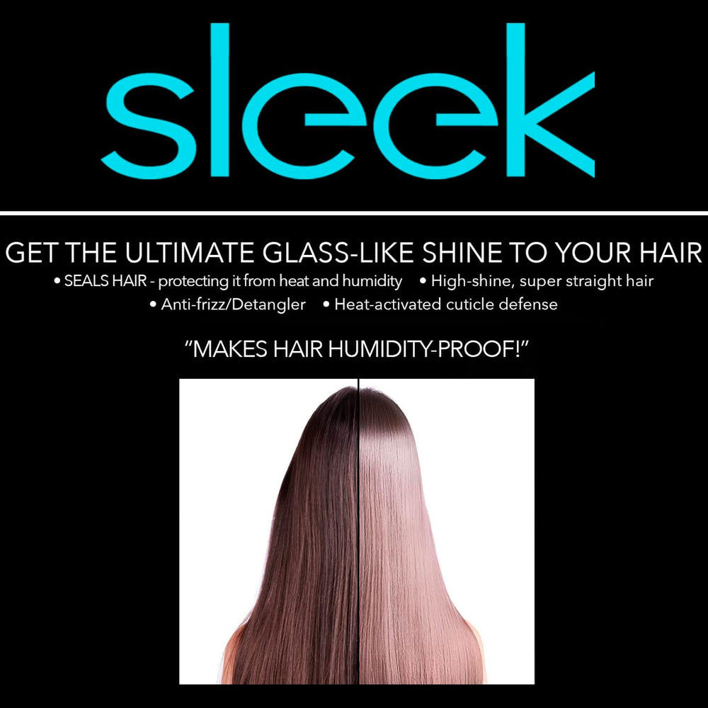 Hair Chemist Sleek cheveux lisses et brillants apres utilisation.