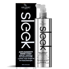 Hair Chemist Sleek Coat – bouteille 8oz, brillance et protection anti-humidite.