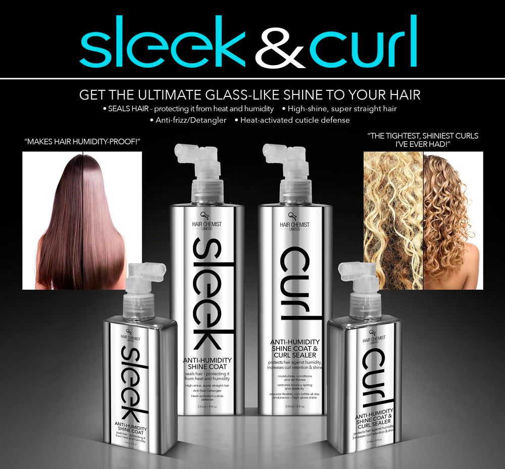 Hair Chemist Sleek emballage pratique 8oz pour une application facile.