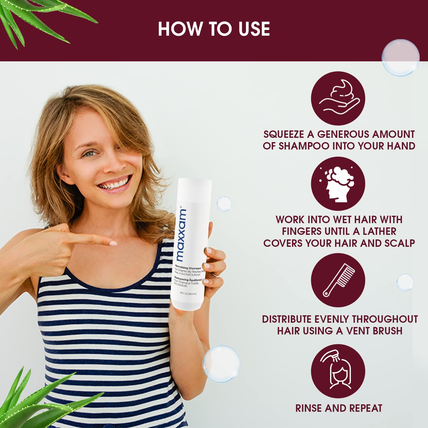 HAIR CLUB Maxxam emballage avec conseils d'utilisation