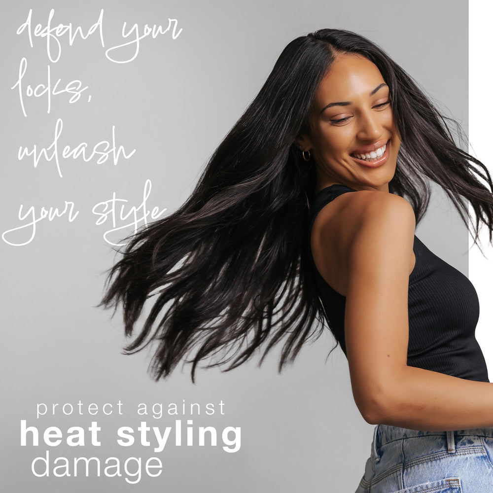CRVFT Hair Craft Co: pulvérisation sur cheveux humides pour une protection dès le coiffage.