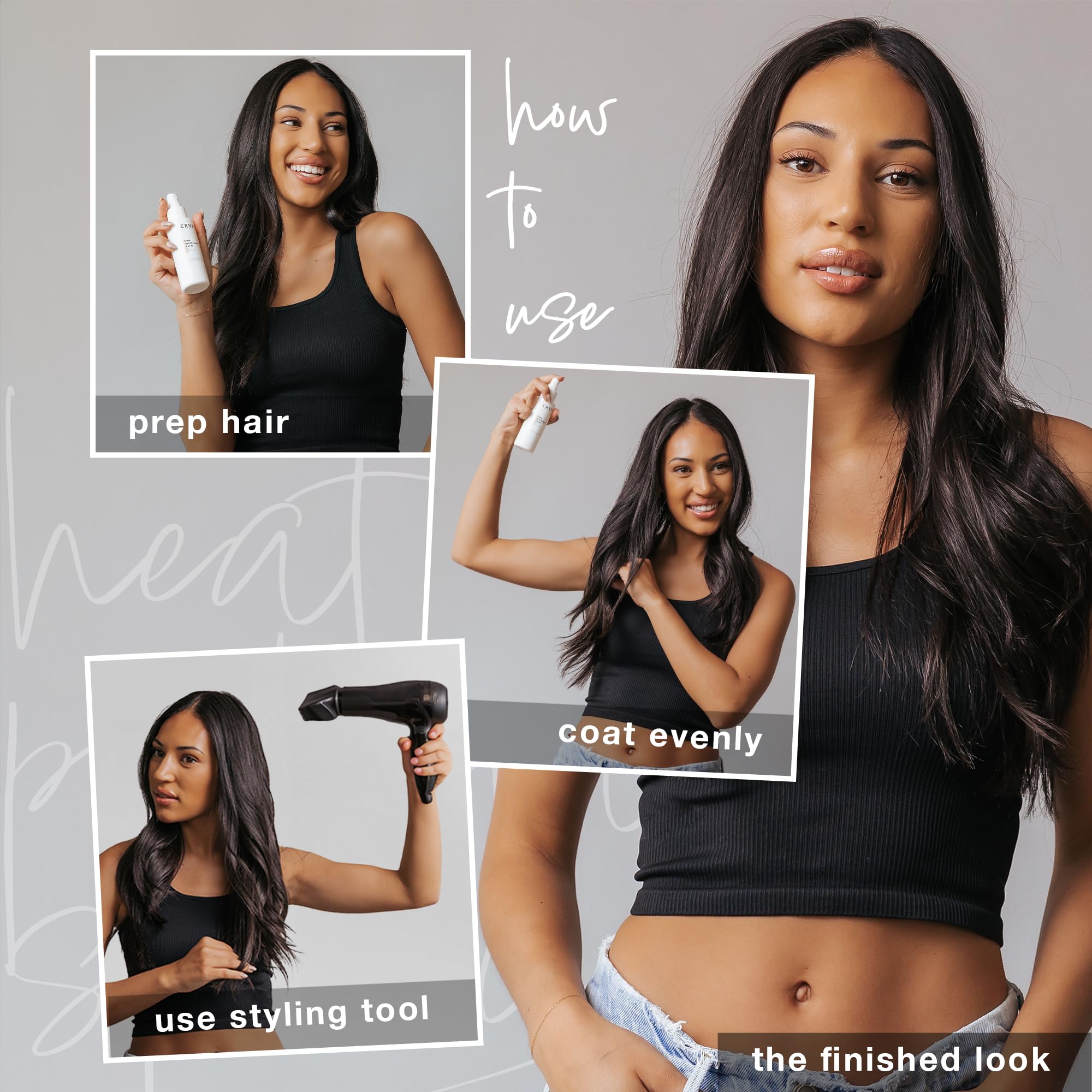 CRVFT Hair Craft Co: utilisé avec le lisseur pour réduire les dommages potentiels.