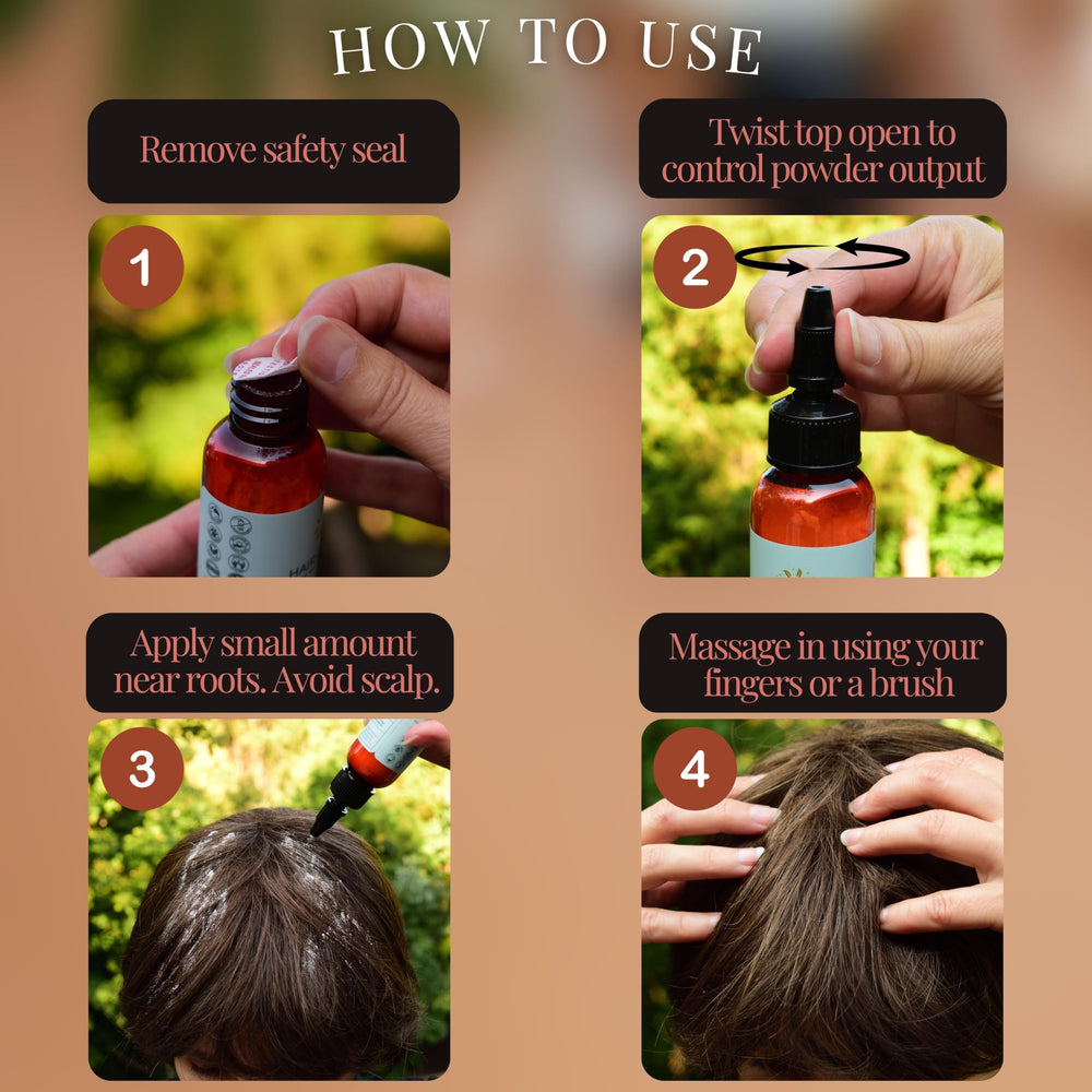 Hair Dance Application Racines: geste sur les racines pour un look net.