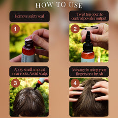 Hair Dance Application Racines: geste sur les racines pour un look net.