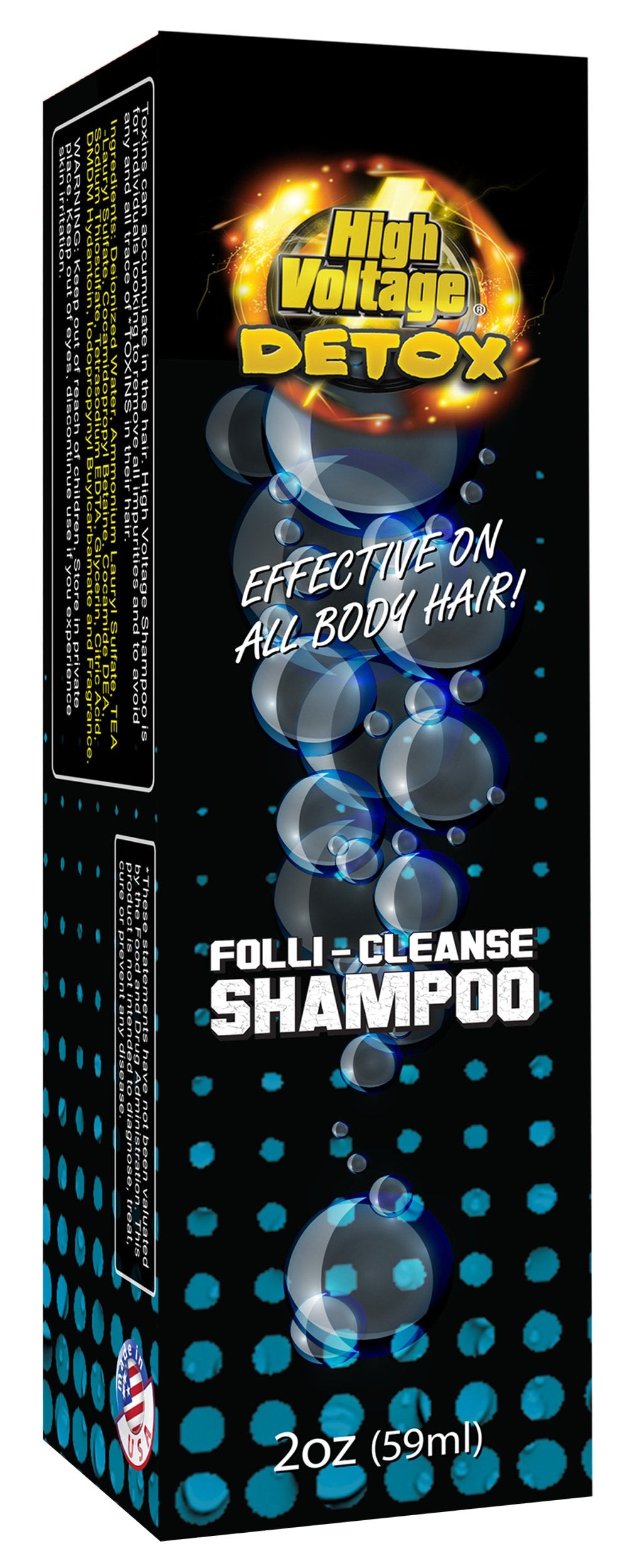 HAIR DETOX High Voltage: bouteille detox capillaire purifiante et rafraîchissante.