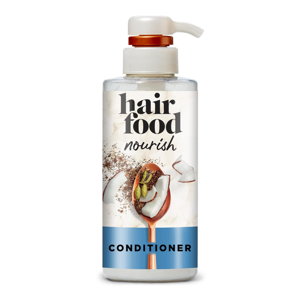 Hair Food Coconut Milk Chai Spice conditioner bottle pour for nourished hair