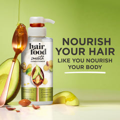 Hair Food Avocat et Argan — texture crèmeuse facilitant le démêlage.
