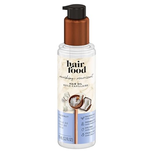 Hair Food sulfate-free hair oil provides gentle nourishment.