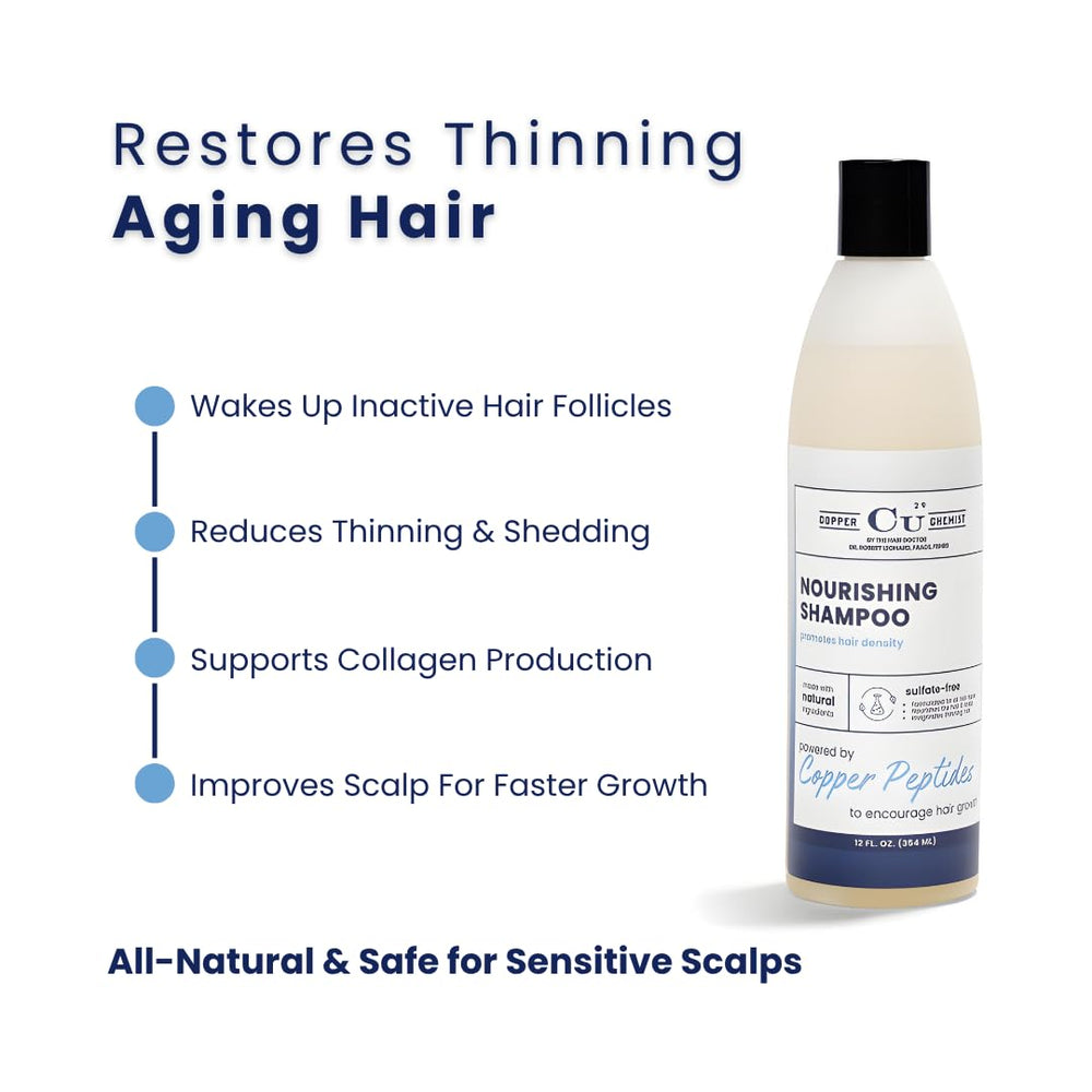Étiquette du shampooing Cuivre Chimiste indiquant la formule sans sulfates.