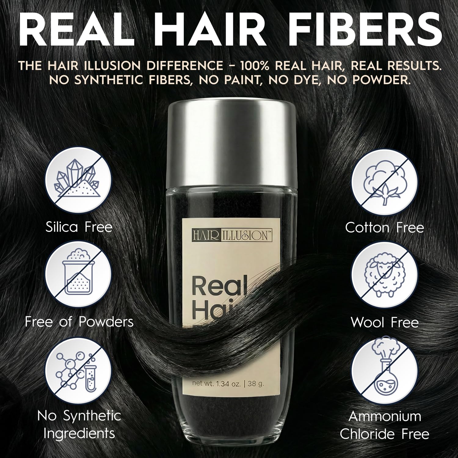 Hair Illusion apparence dense et naturelle du cuir chevelu sans artifices.
