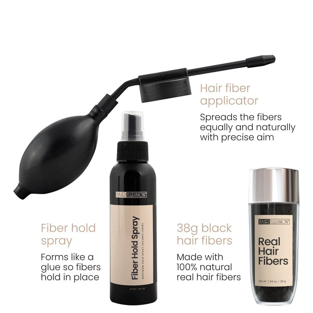 Hair Illusion fibres-melange-naturel se fondent avec vos cheveux.
