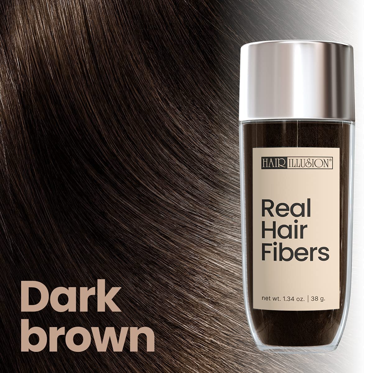 Hair Illusion peut masquer les cicatrices et les zones clairsemées discrètement.