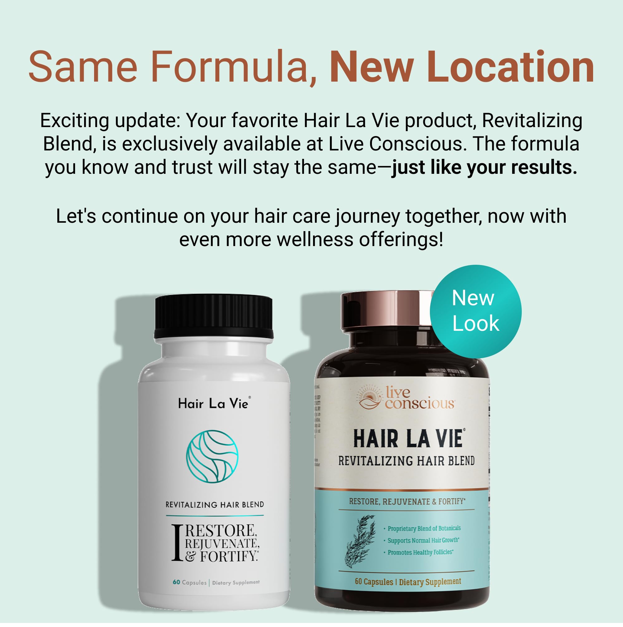 Hair La Vie Live Conscious: capsules Biotine et Collagène, aperçu des gélules riches en nutriments.