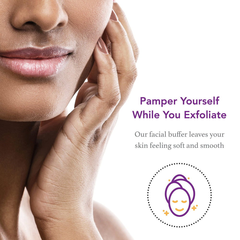Hair Off Facial Buffer: exfoliation douce pour une peau lisse sans douleur