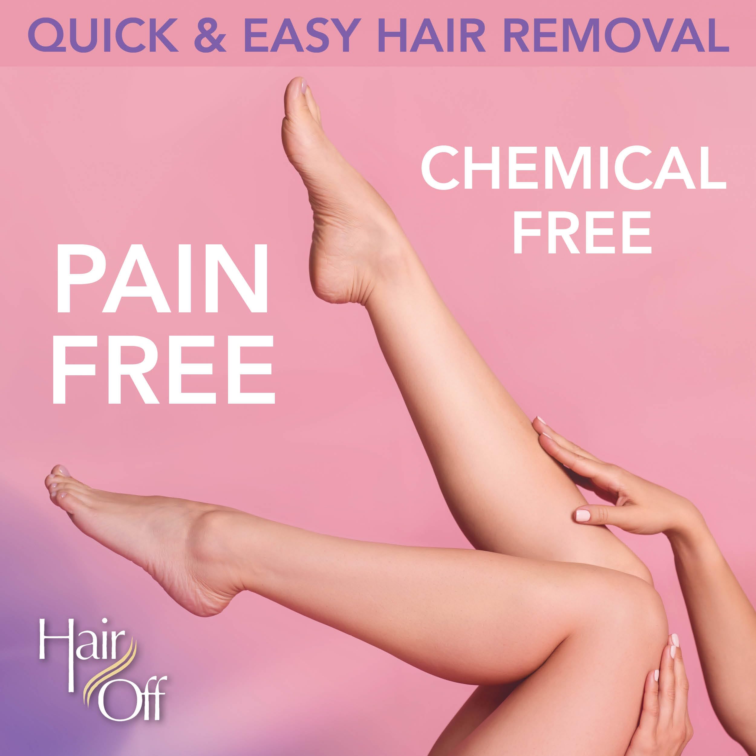 Hair Off pack 4 mitaines – pratique et économique pour l’épilation à domicile.