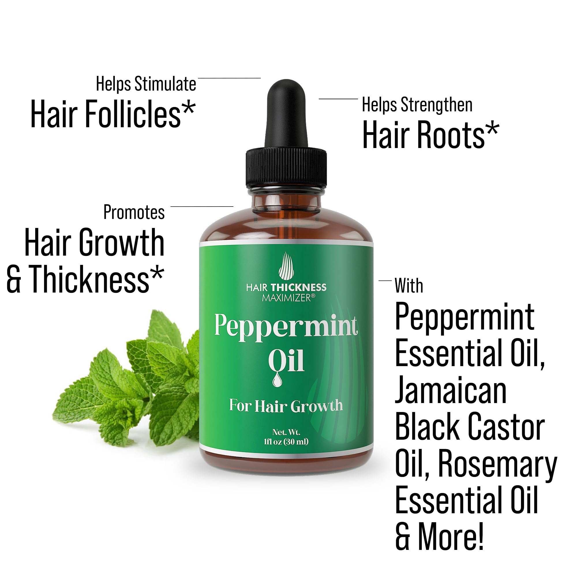 Goutte appliquée sur cuir chevelu Hair Thickness Maximizer stimule les racines