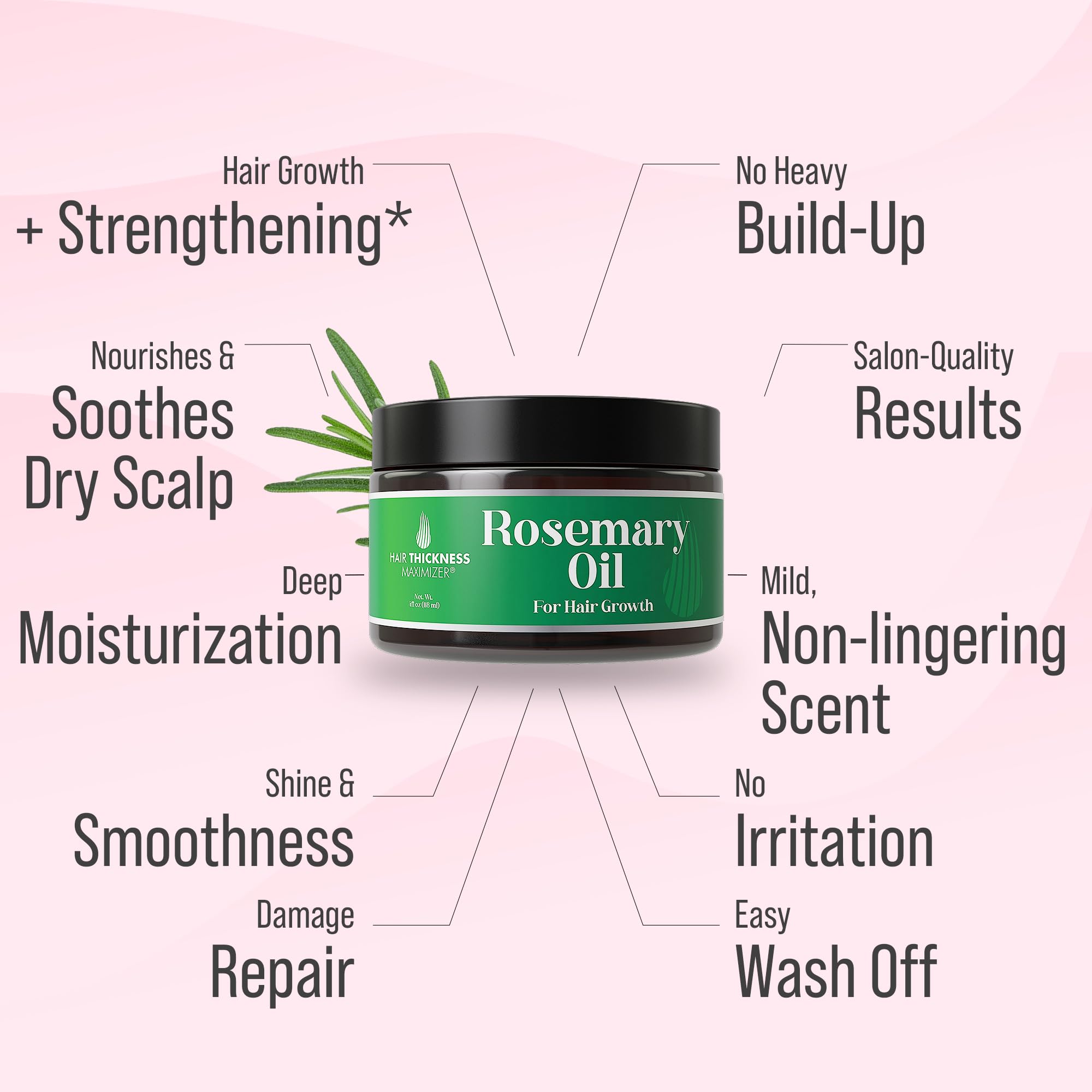 Hair Thickness Maximizer masque romarin pour cheveux secs et abîmés