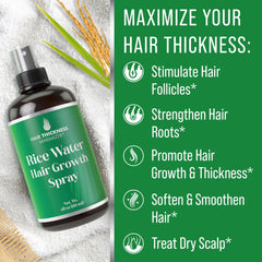 Hair Thickness Maximizer - conçu pour tous types de cheveux, y compris textures bouclées.