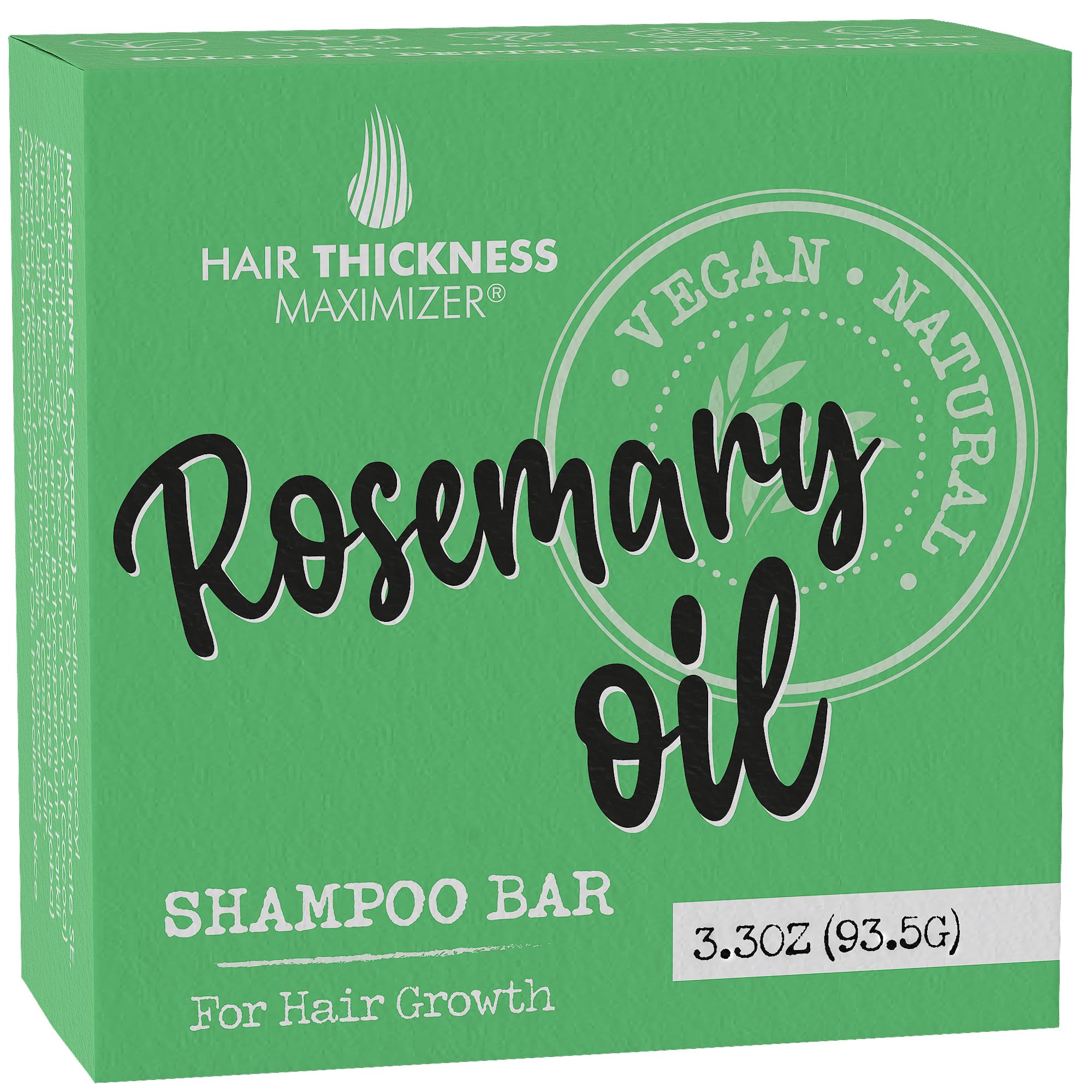 Hair Thickness Maximizer emballage zéro déchet du shampoing solide.