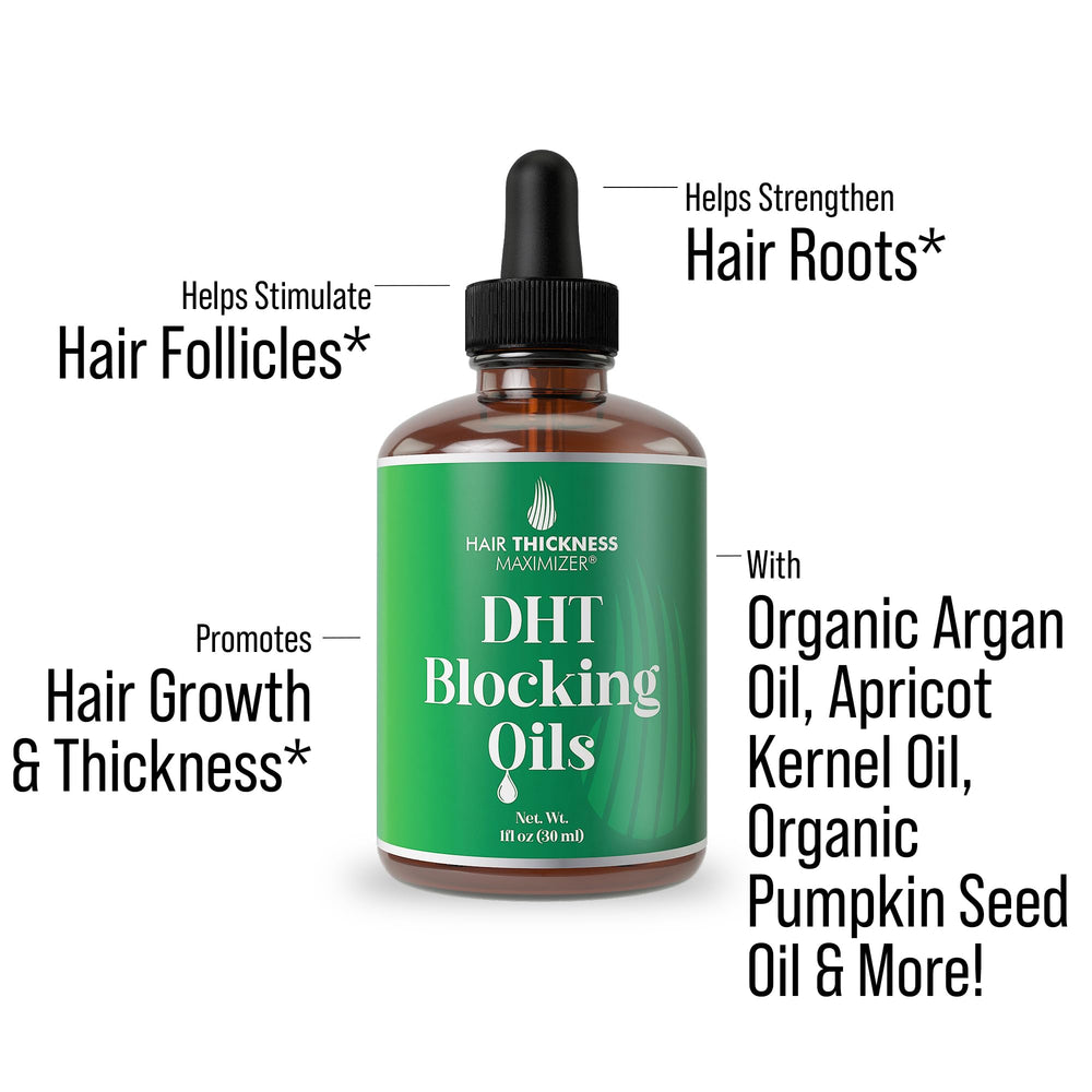 Hair Thickness Maximizer serum dropper applying product for easy daily use