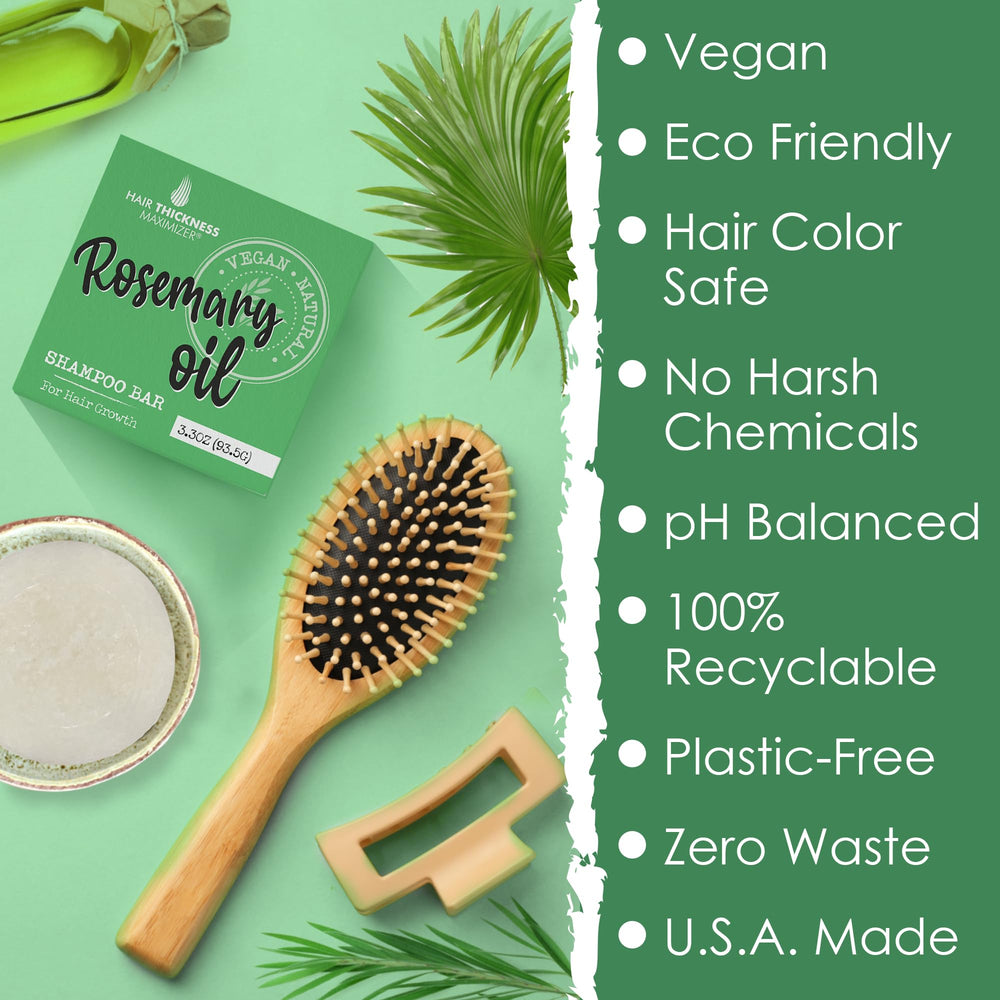 Hair Thickness Maximizer shampooing solide compatible avec les colorations.