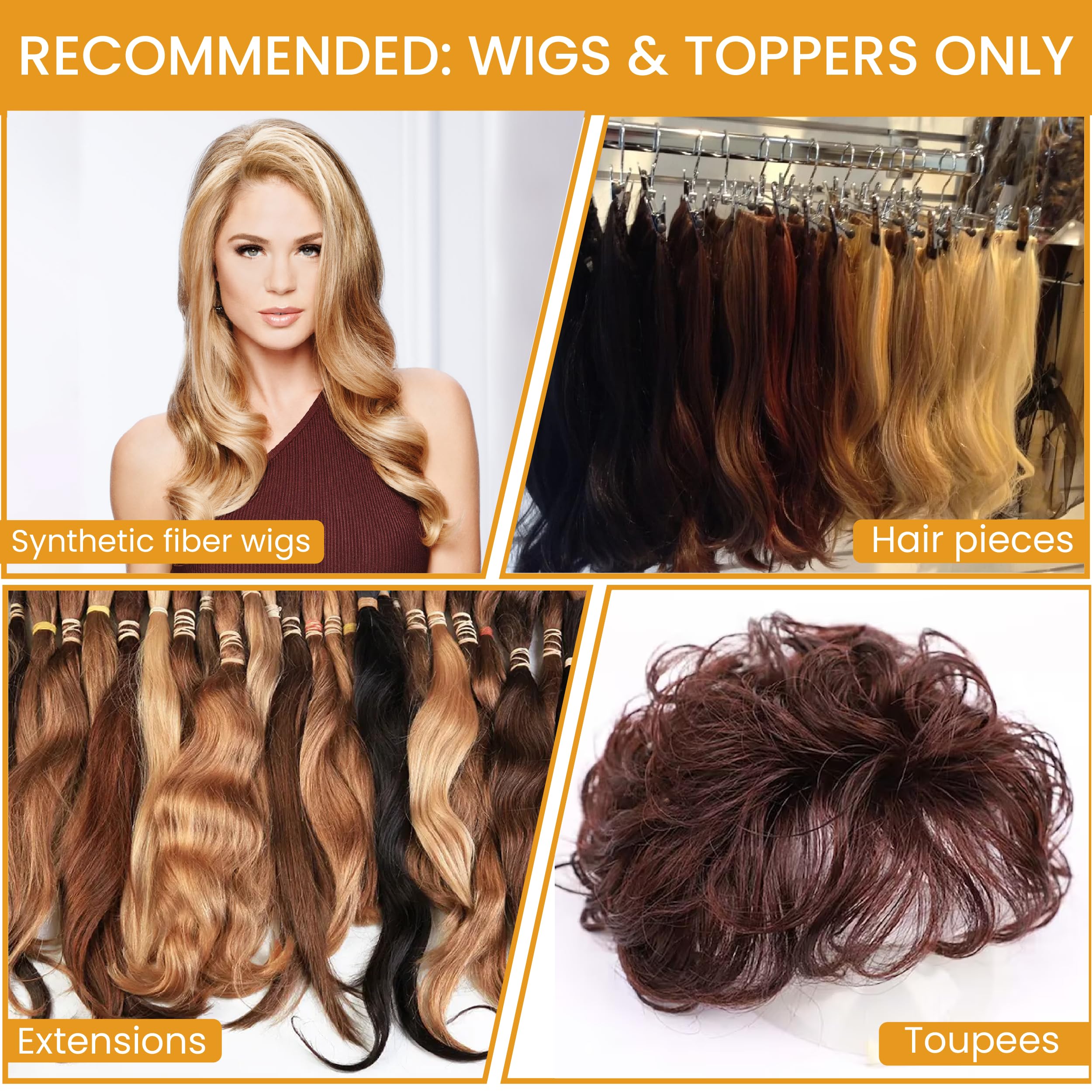 Hair u wear anti-frisottis-perruque: aide à maîtriser les mèches rebelles sans effort.