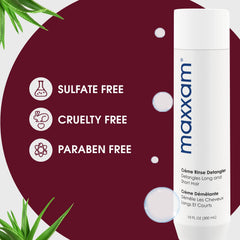 HAIR CLUB Maxxam Crème Démêlant argan nourrissant pour cheveux fragiles.