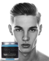 Gel Hairevolution Extra Hold – emballage et étiquette visibles pour identification.