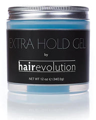 Gel Hairevolution Extra Hold – prise de bouteille et tenue durable.
